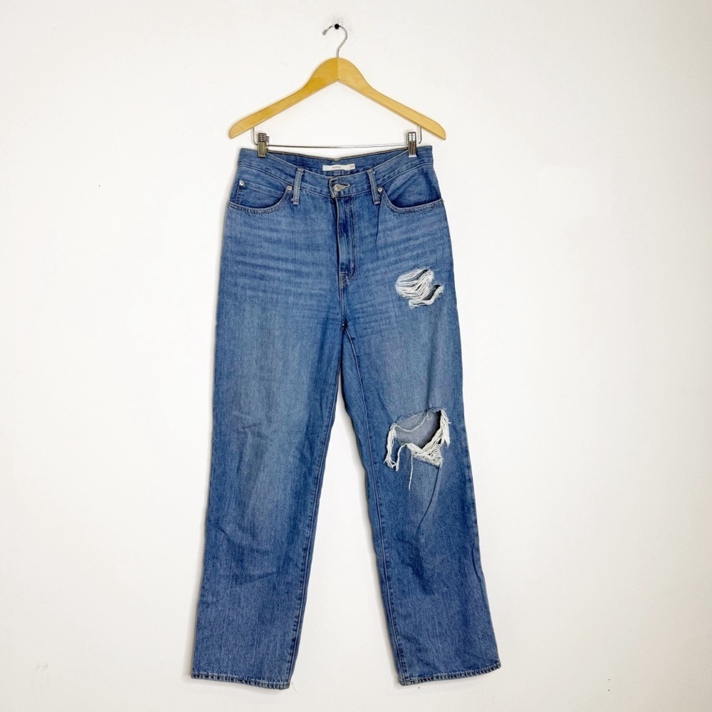 Levi’s ’94 Baggy Jeans Women’s Size 29 / 8 Distressed Blue Denim High Rise